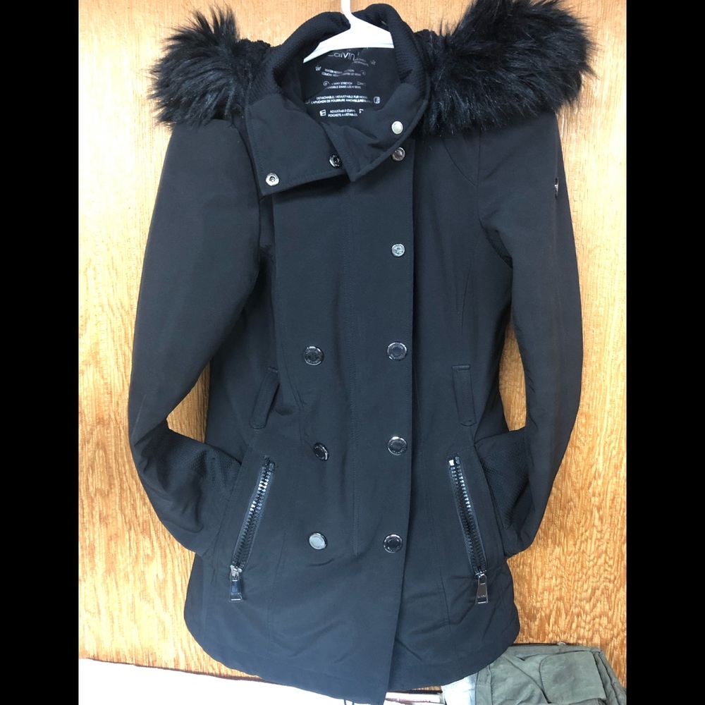 Small ladies Calvin Klein winter hooded jacket - Picture 1 of 11